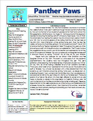  Panther Paws News